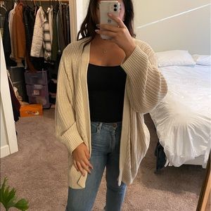 Cream knit cardigan
